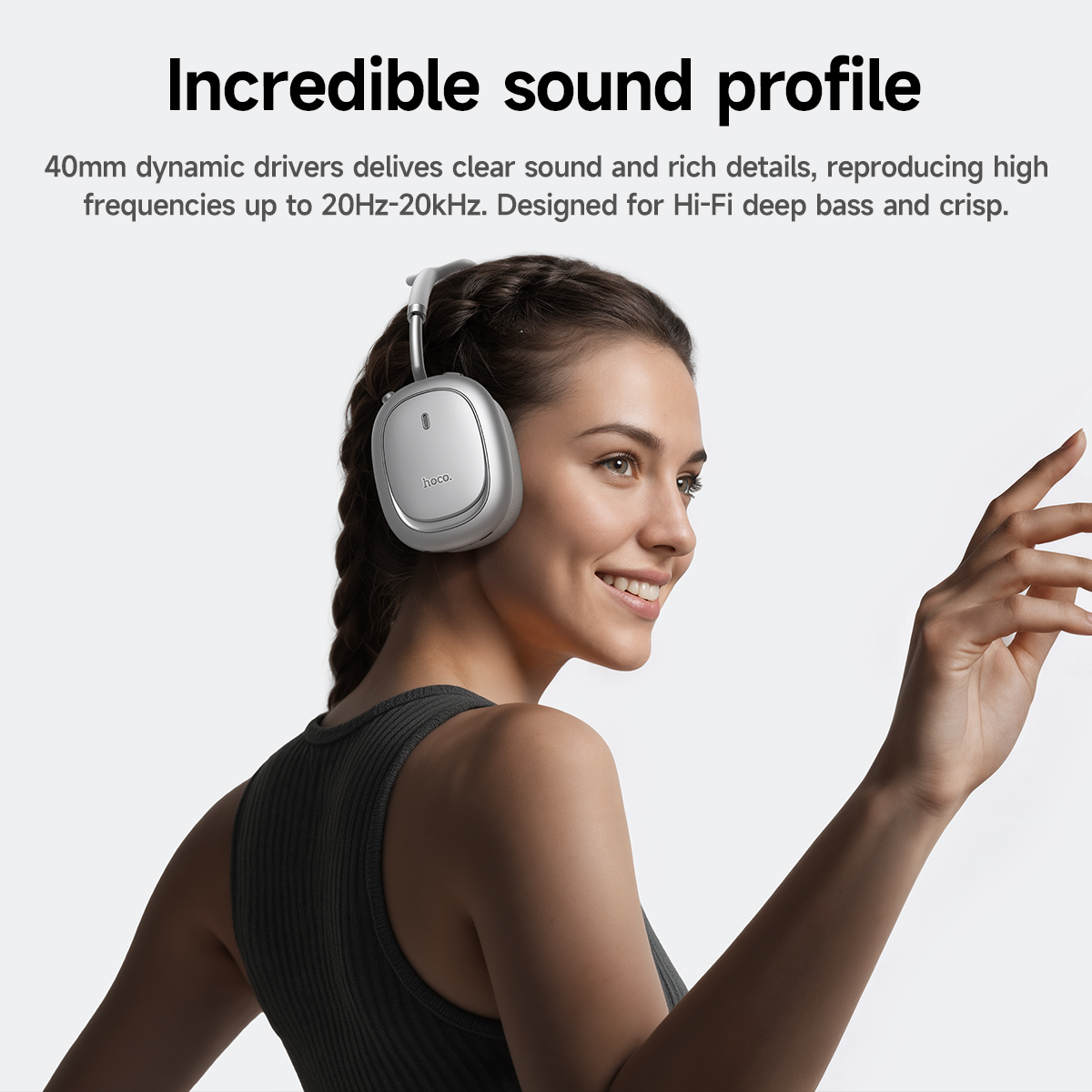 Słuchawki Bluetooth 6.0 z funk – Anc Wireless Over Ear Headphones recenzja i cena